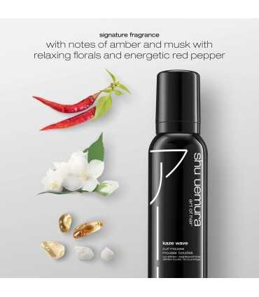 Ключевые компоненты мусса Shu Uermura Kaze Wave Curl Mousse