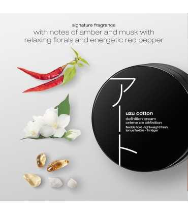 Ключевые компоненты крема для укладки Shu Uermura Uzu Cotton