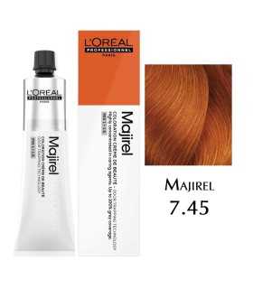 Coloration L'Oreal Professionnel Majirel, 60ml - 7.45 — Blond Cuivré Acajou