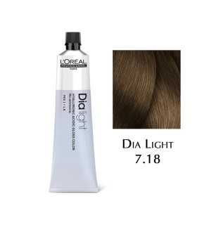 L'Oreal Professionnel Dia Light, 60ml - 7.18 — Biondo Cenere Moka